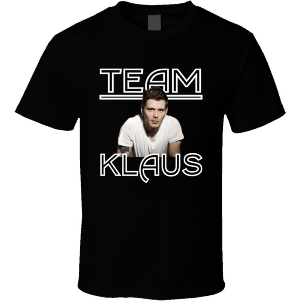 Team Klaus Joseph Morgan Vampire Diaries Fan Graphic T-Shirt TV Show Casual Tee